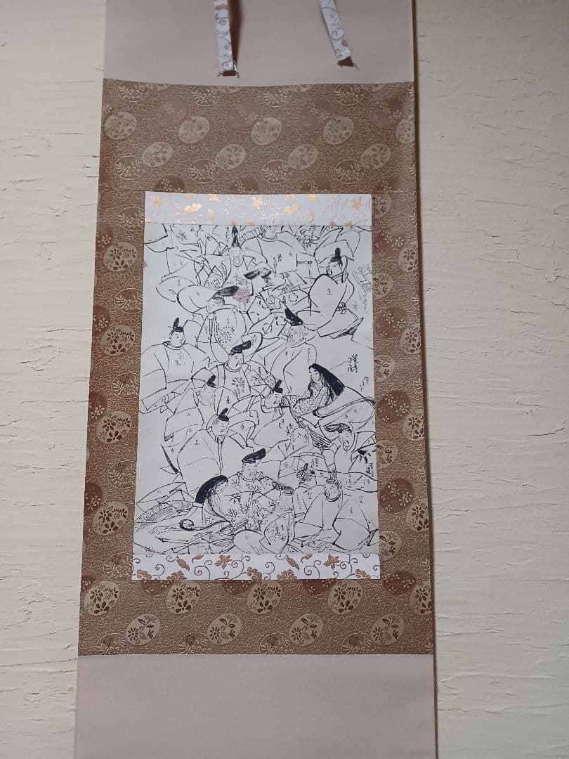 江戸屋の原画　掛軸　1233x424mm E435　三十六歌仙下絵　 伝酒井抱一