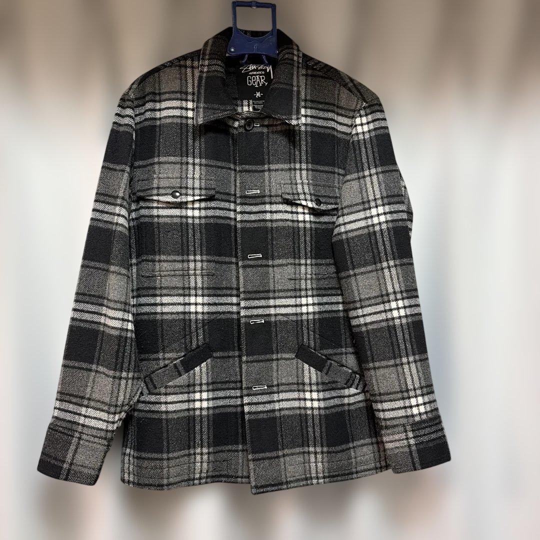 Stussy チェック柄ジャケット Mサイズ