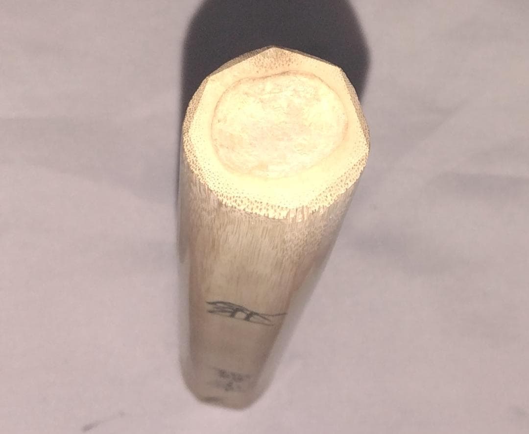 茶道具　煤竹茶杓　銘「常盤」　大徳寺派長興寺　森田慈範老師書花押入　美品！！