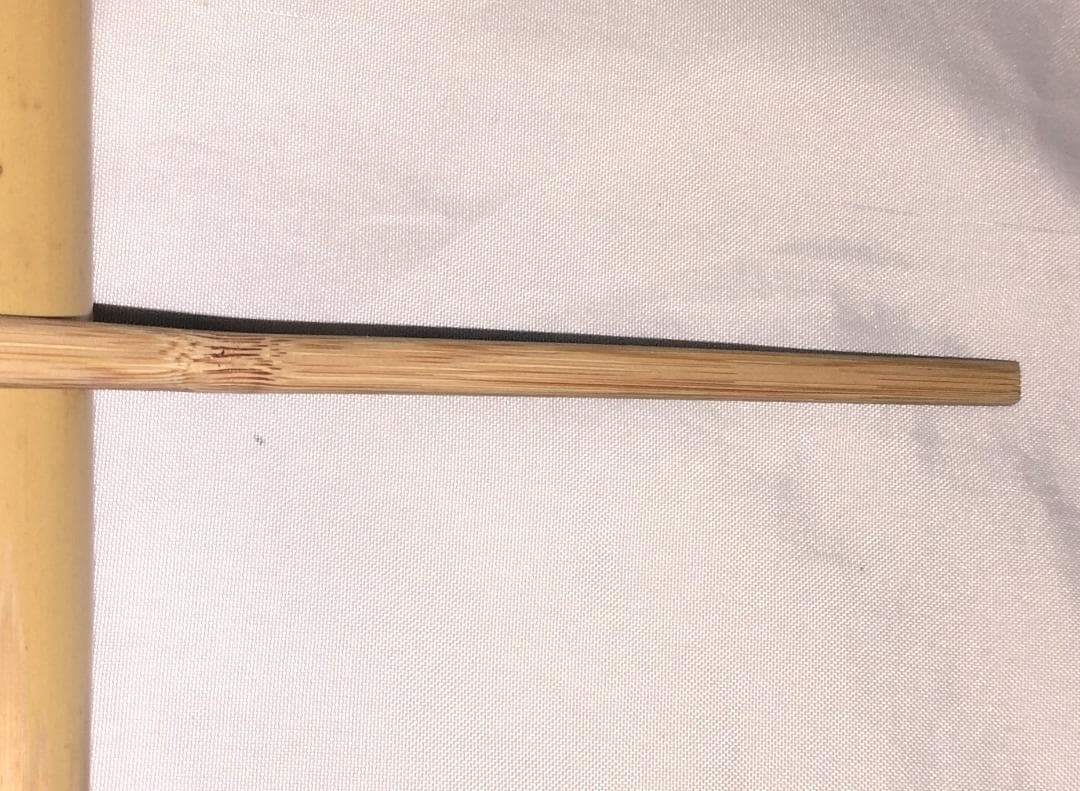 茶道具　煤竹茶杓　銘「常盤」　大徳寺派長興寺　森田慈範老師書花押入　美品！！