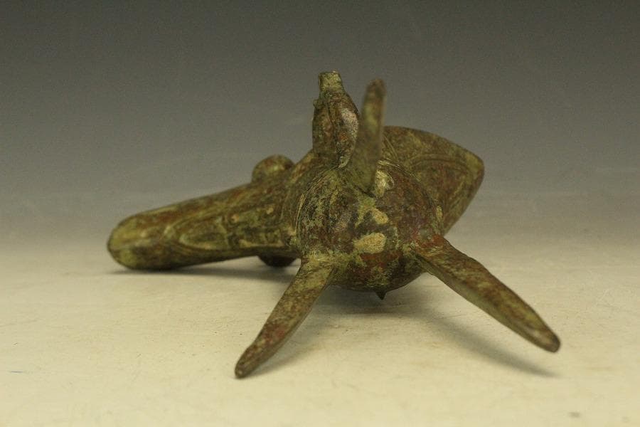 中国美術 青銅 爵(HA509)