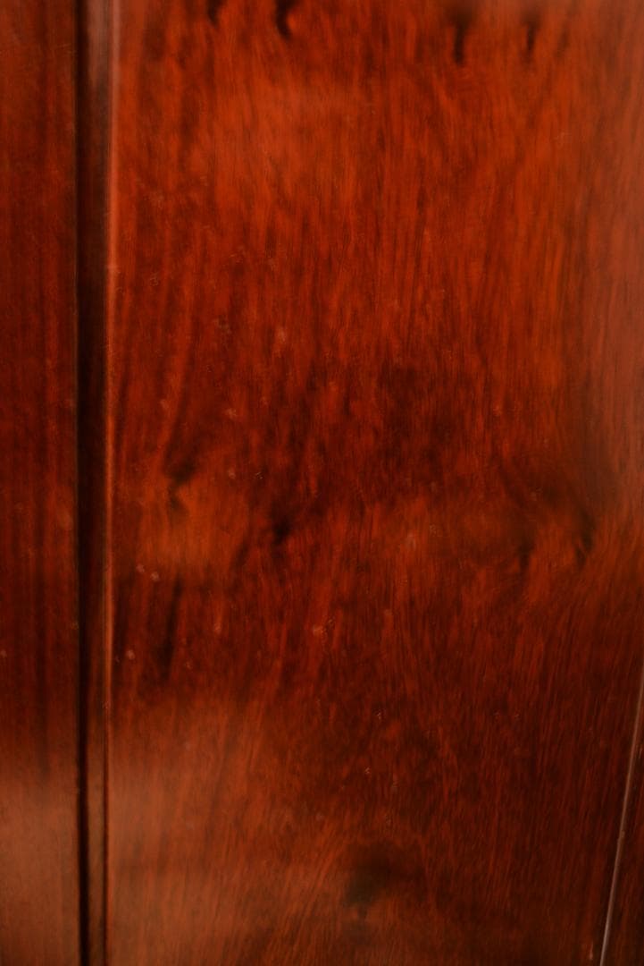 引き取り限定　花梨無垢 三面ガラス キャビネット　家具アンティーク