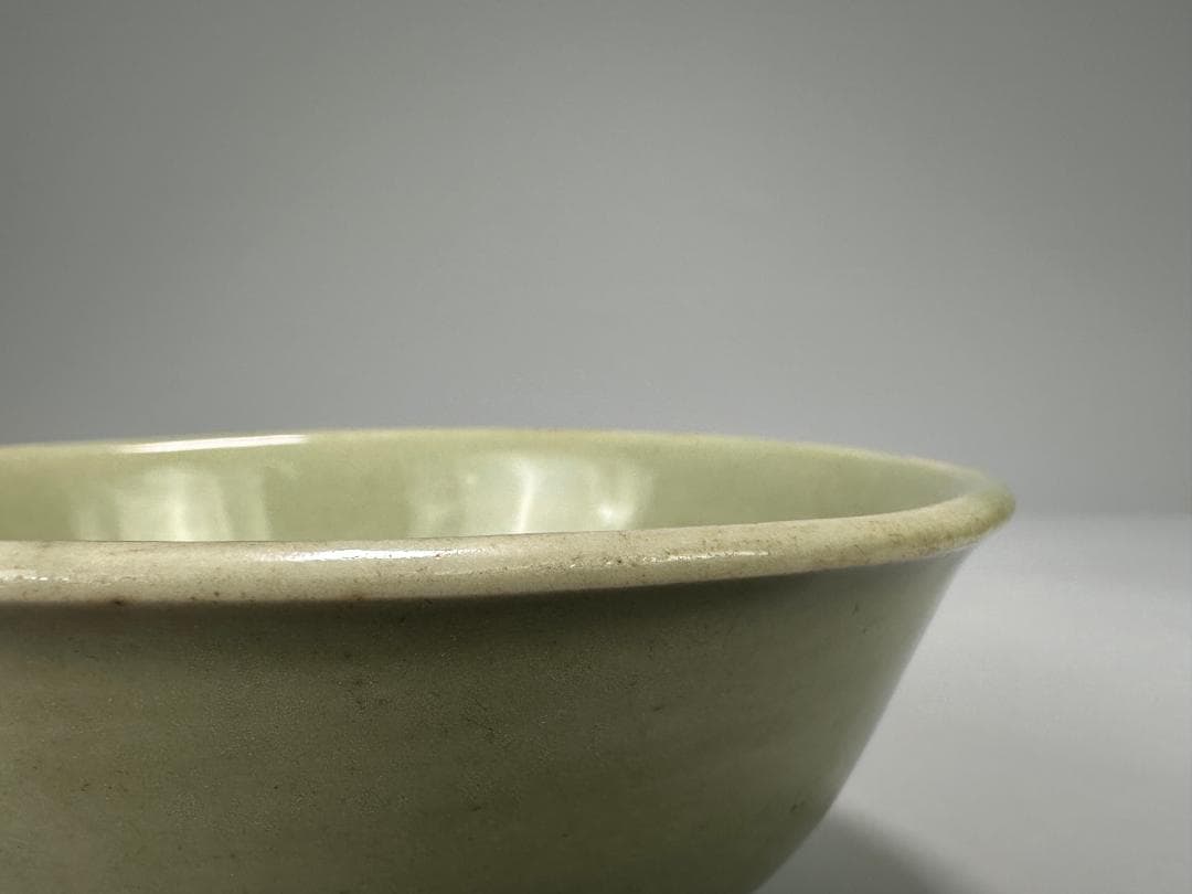 中国美術　元〜明時代　龍泉窯　青磁花卉文鉢　碗　古物保証　唐物　時代