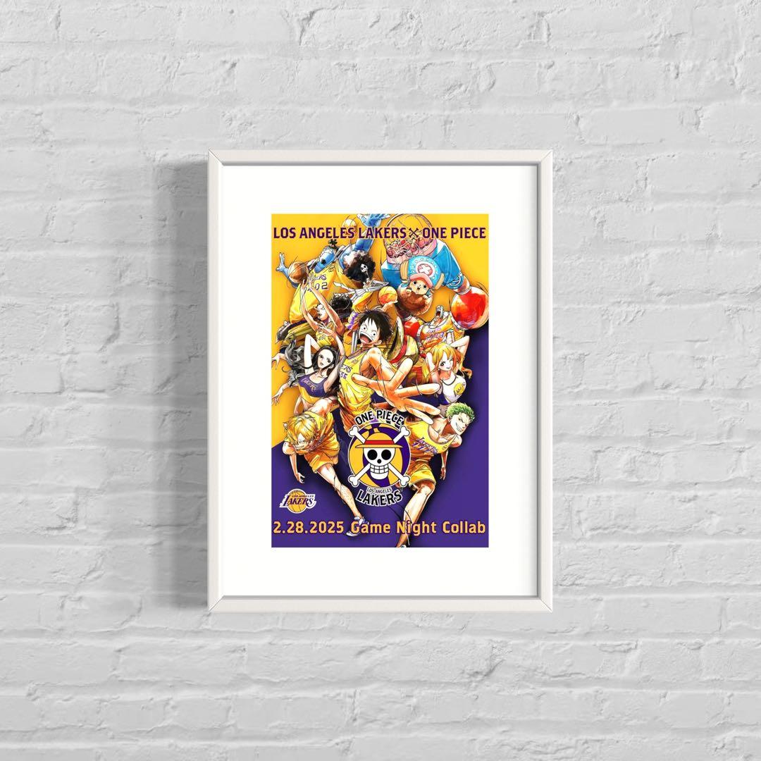 【残1枚】ワンピース×レイカーズ限定コラボポスターonepiece×lakers
