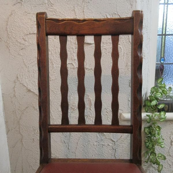 イギリス アンティーク 家具 ダイニングチェア 椅子 イス 英国 4277e