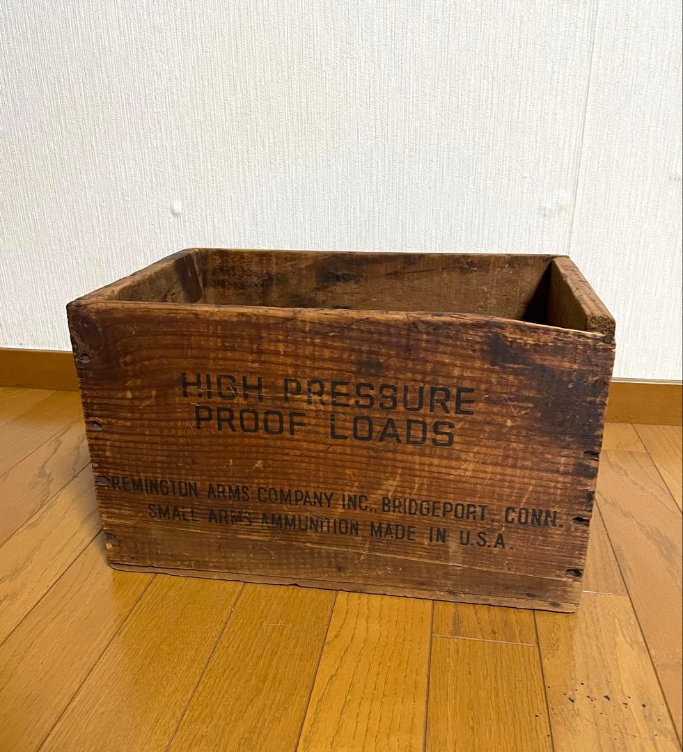 レミントン 木箱 ヴィンテージ アンティーク ウッドボックス 弾薬 アメリカ