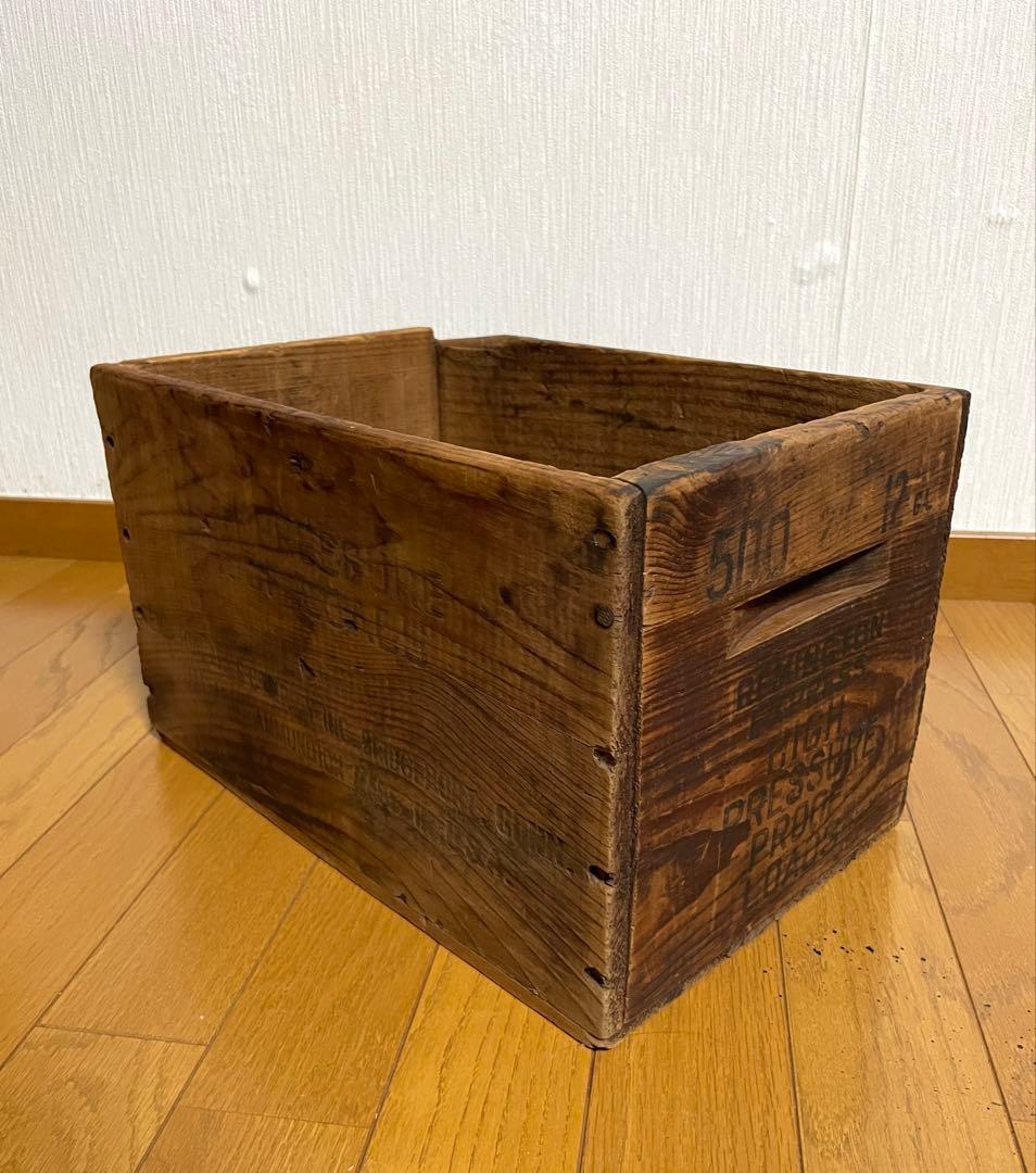 レミントン 木箱 ヴィンテージ アンティーク ウッドボックス 弾薬 アメリカ