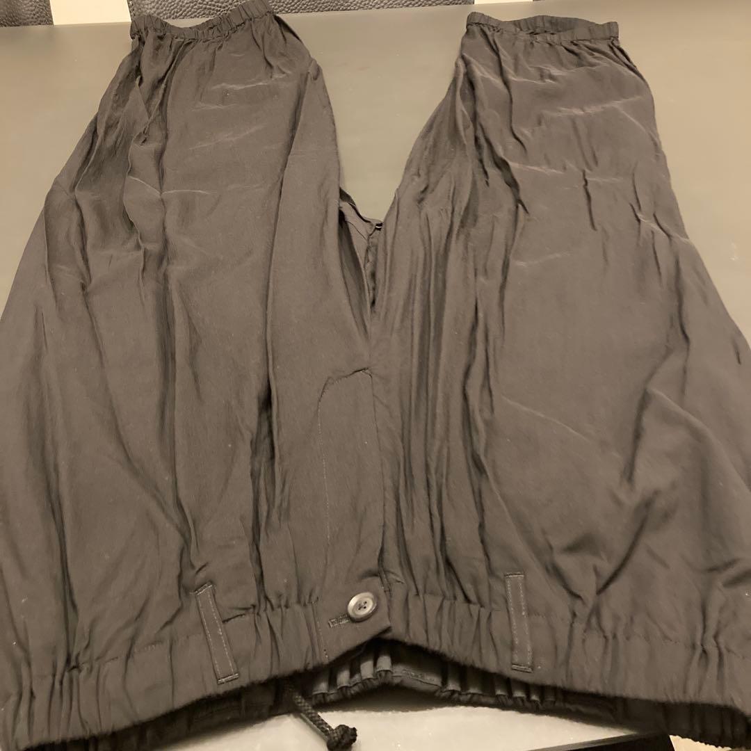 ヨウジヤマモト黒 サルエルパンツ ゴムウエスト