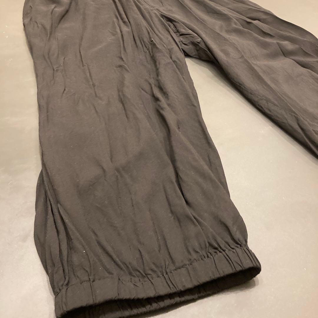 ヨウジヤマモト黒 サルエルパンツ ゴムウエスト