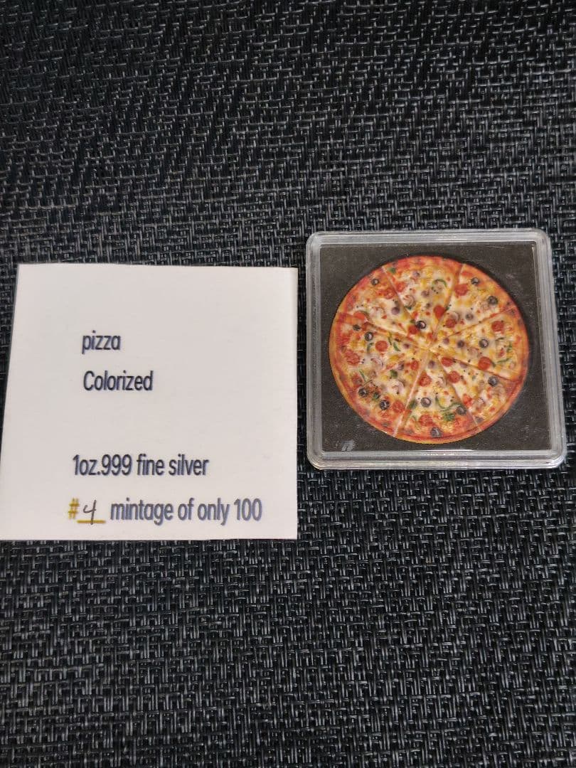 Pizza Colorized 1oz シルバー 限定100枚