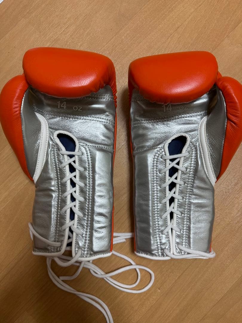 ボクシンググローブ 14 oz オレンジ/銀 新品未使用 【正規品】別注カラー