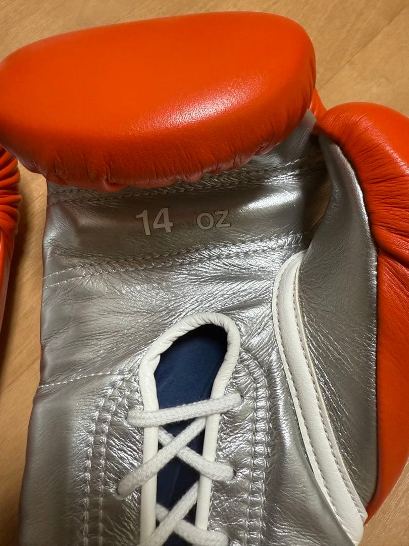 ボクシンググローブ 14 oz オレンジ/銀 新品未使用 【正規品】別注カラー