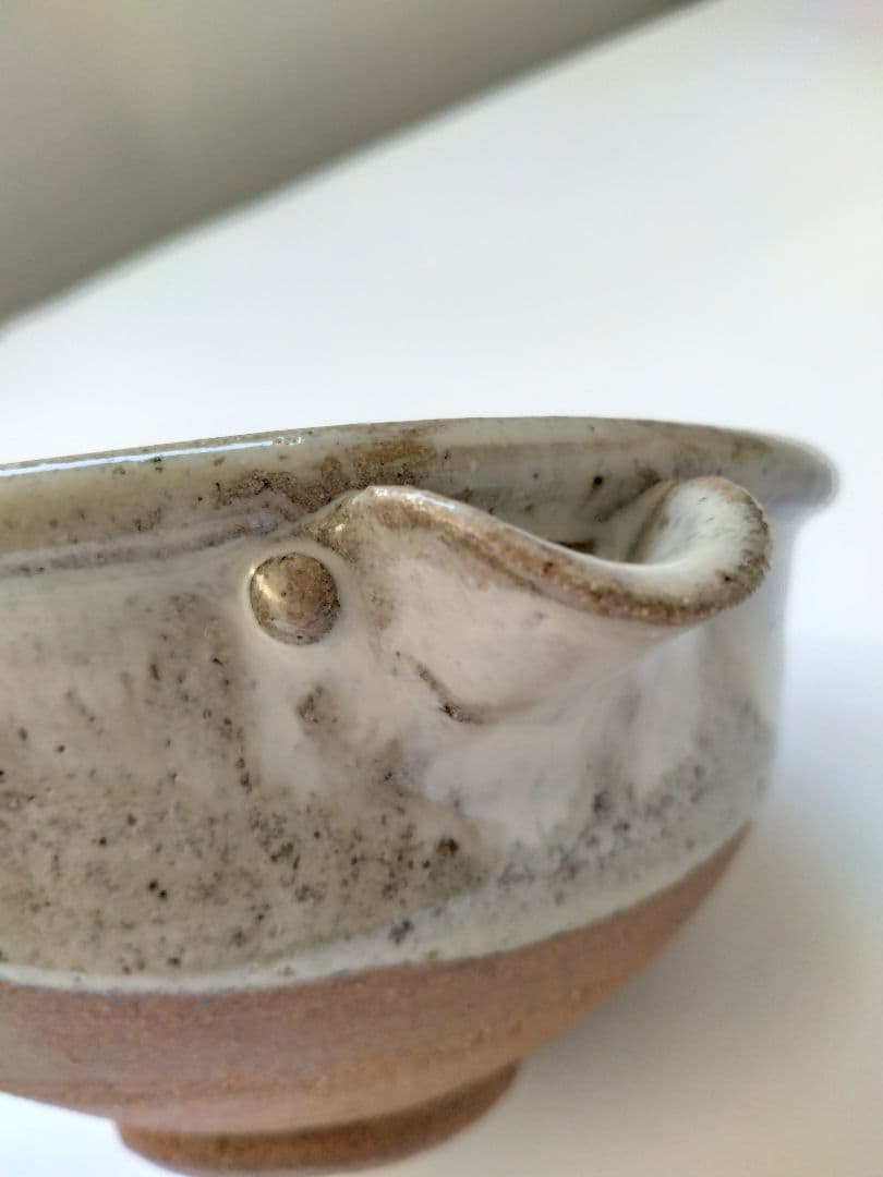 朝鮮唐津 片口　13代太郎右衛門　掛け分け　素晴らしい景色　料理鉢