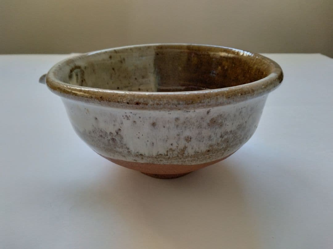 朝鮮唐津 片口　13代太郎右衛門　掛け分け　素晴らしい景色　料理鉢