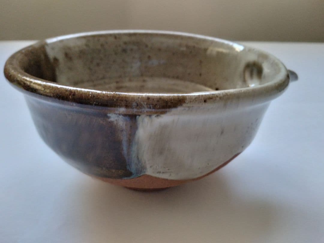 朝鮮唐津 片口　13代太郎右衛門　掛け分け　素晴らしい景色　料理鉢