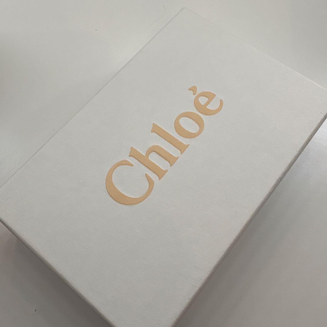 【中古】Chloé 三つ折り財布 イニシャルK,C チャーム付き