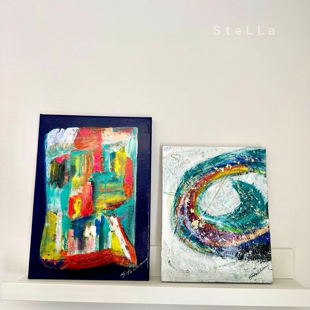 【ミグシスページ】現代アート　抽象画　北欧アート　カラフル　モダンアート