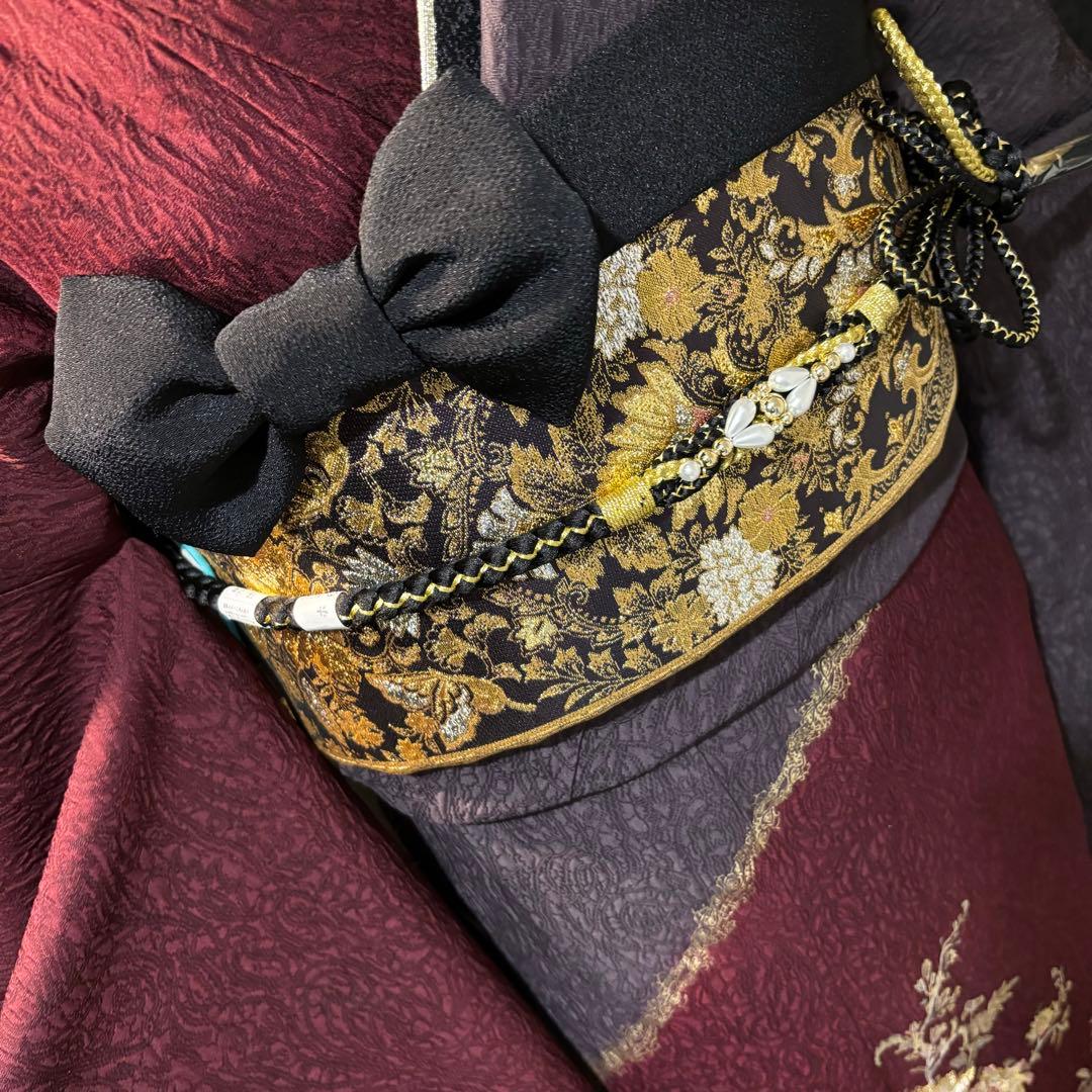 美品　染分け　刺繍　金彩　逸品　珍品　振袖　フルセット 振り袖