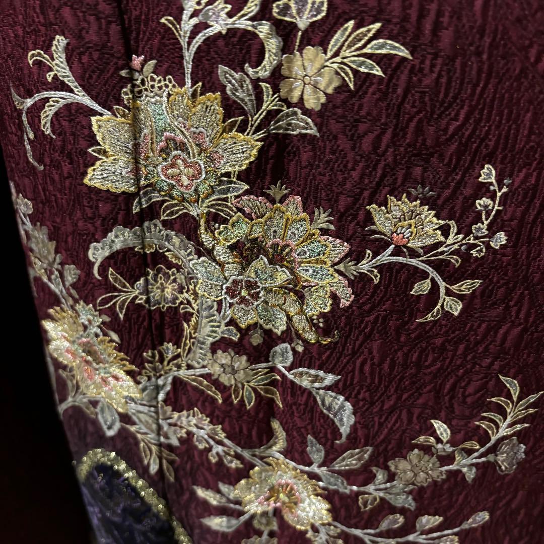 美品　染分け　刺繍　金彩　逸品　珍品　振袖　フルセット 振り袖