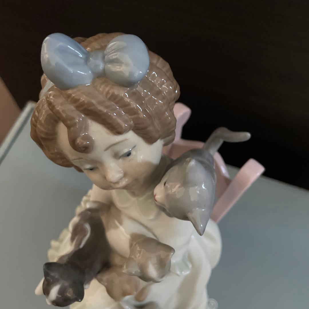 リヤドロLLADRO小さな家族猫少女01008689Mylittlefamily