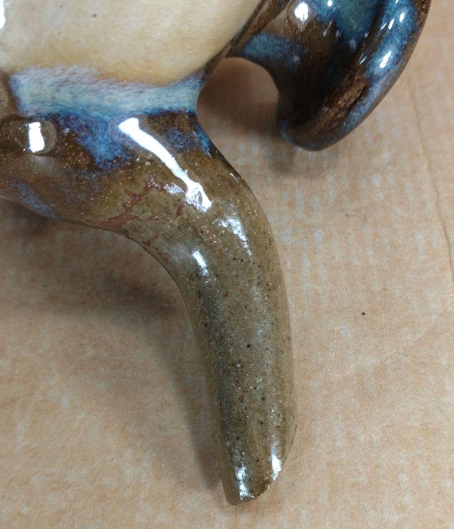 【本物保証】金城次郎 壷屋焼 カラカラ(笑魚エビ) 共箱 栞 人間国宝 美品