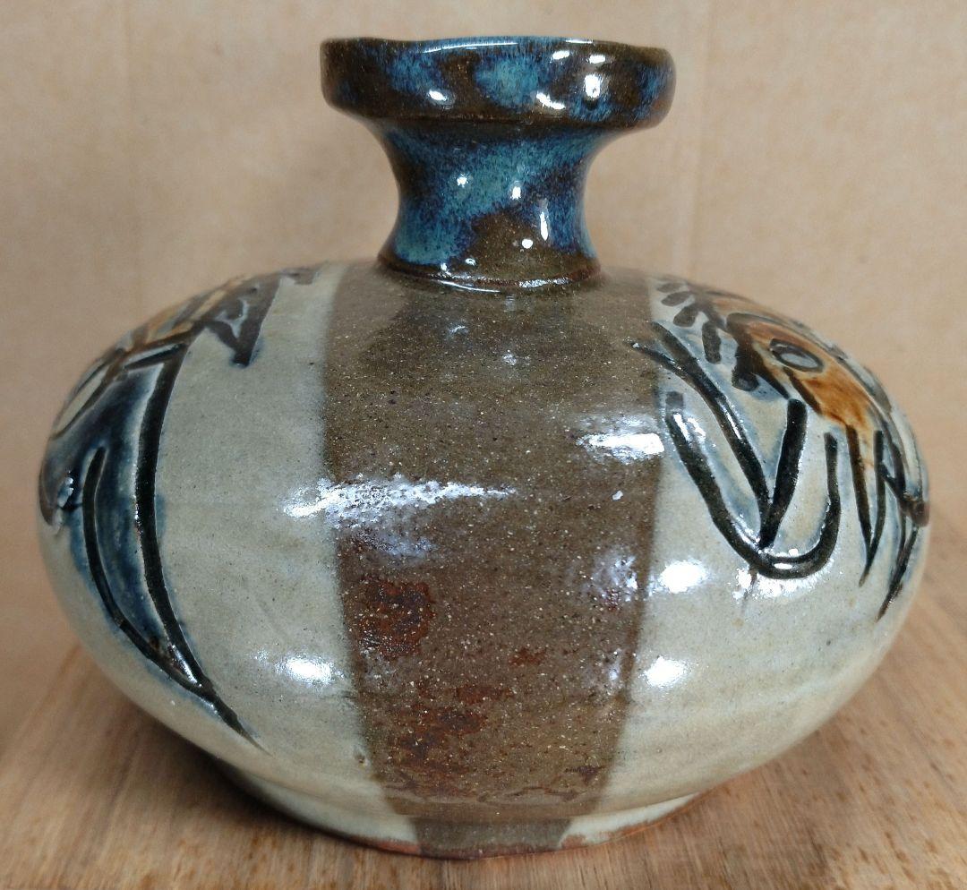 【本物保証】金城次郎 壷屋焼 カラカラ(笑魚エビ) 共箱 栞 人間国宝 美品