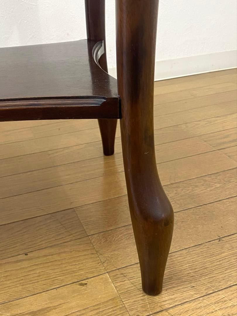 程度良 マルニ ベルサイユ 花台 サイドテーブル 飾り棚 コンソール 猫脚