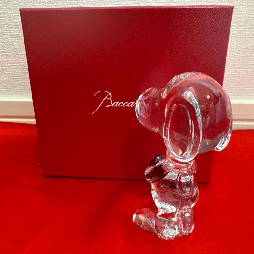 【美品】★Baccarat バカラ × SNOOPY クリスタルフィギュア★