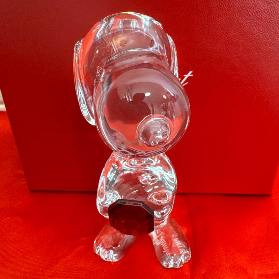 【美品】★Baccarat バカラ × SNOOPY クリスタルフィギュア★