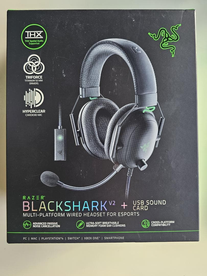 たろちんRazer BlackShark V2 USBサウンドカード付