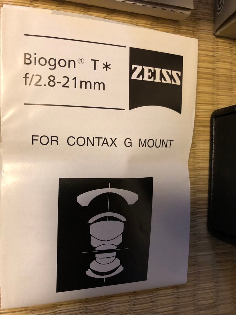 レンズ(単焦点) CONTAX G Carl Zeiss Biogon T* 21mm f/2.8