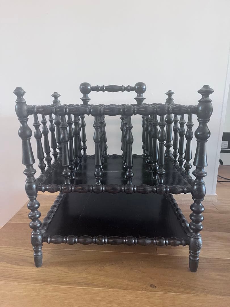 フランス　アンティーク　楽譜入れ　ミュージックシェルフ　シェルフ