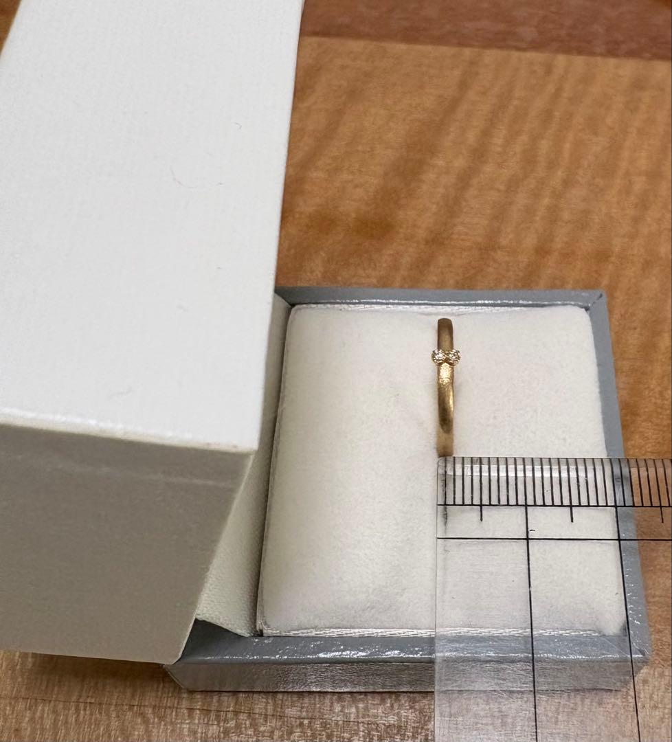 K　シエナロゼ　10金ダイヤモンドリング