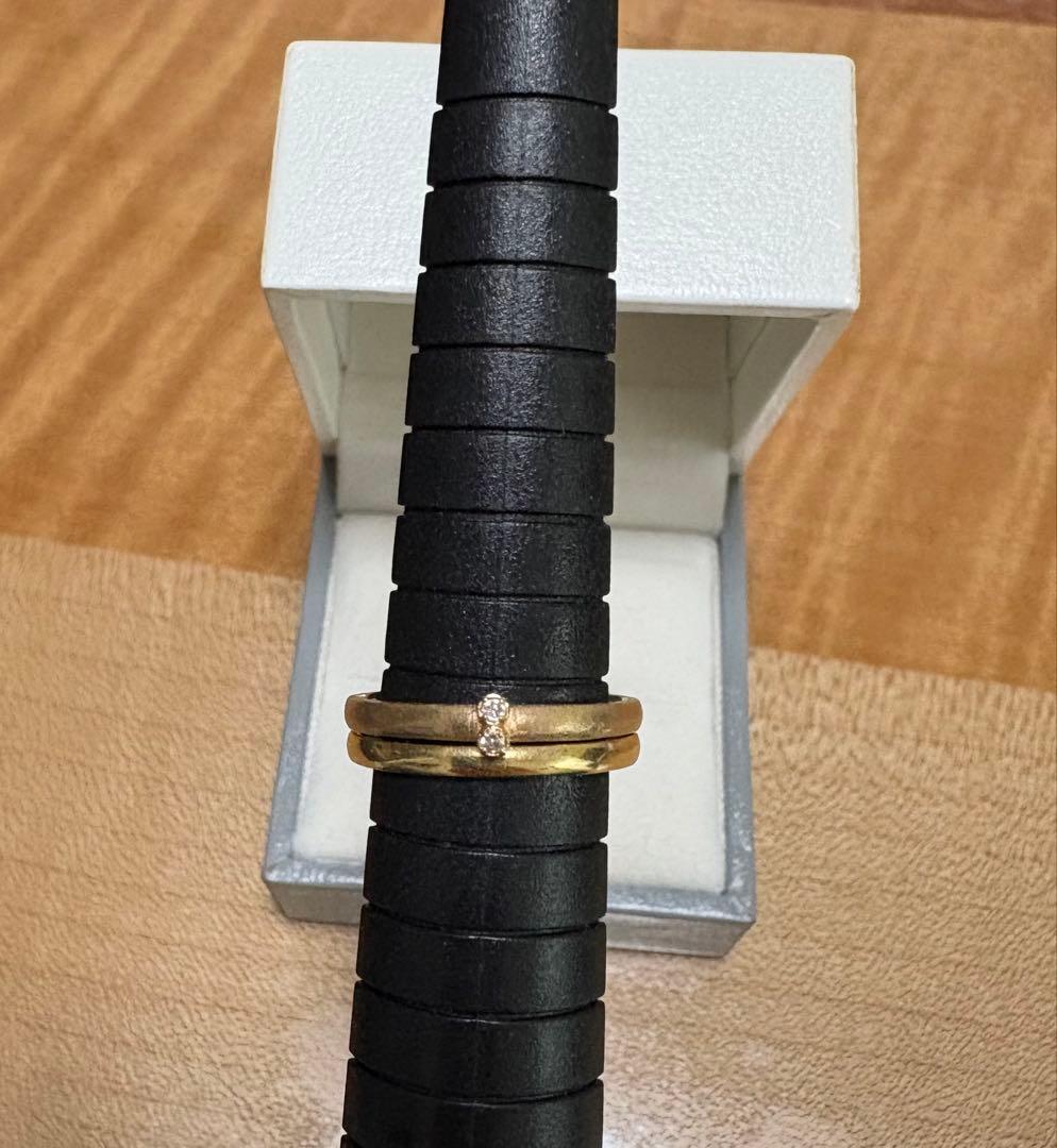 K　シエナロゼ　10金ダイヤモンドリング