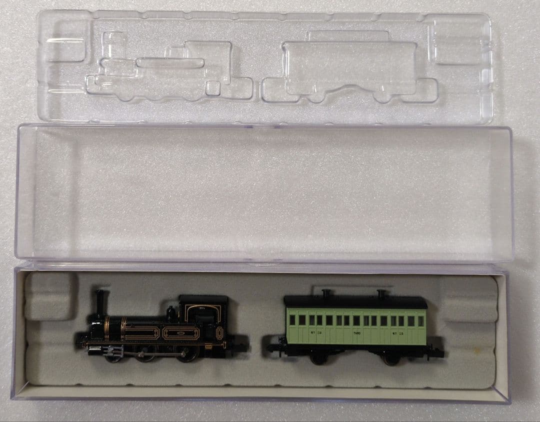 鉄道模型 1号機関車 客車1両付き