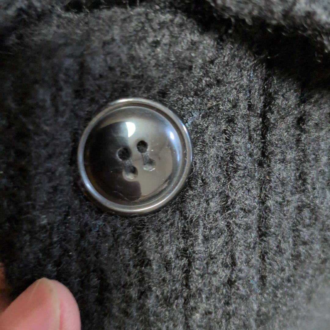 ハリウッドランチマーケットBLUE BLUE 圧縮ニットジャケット 黒