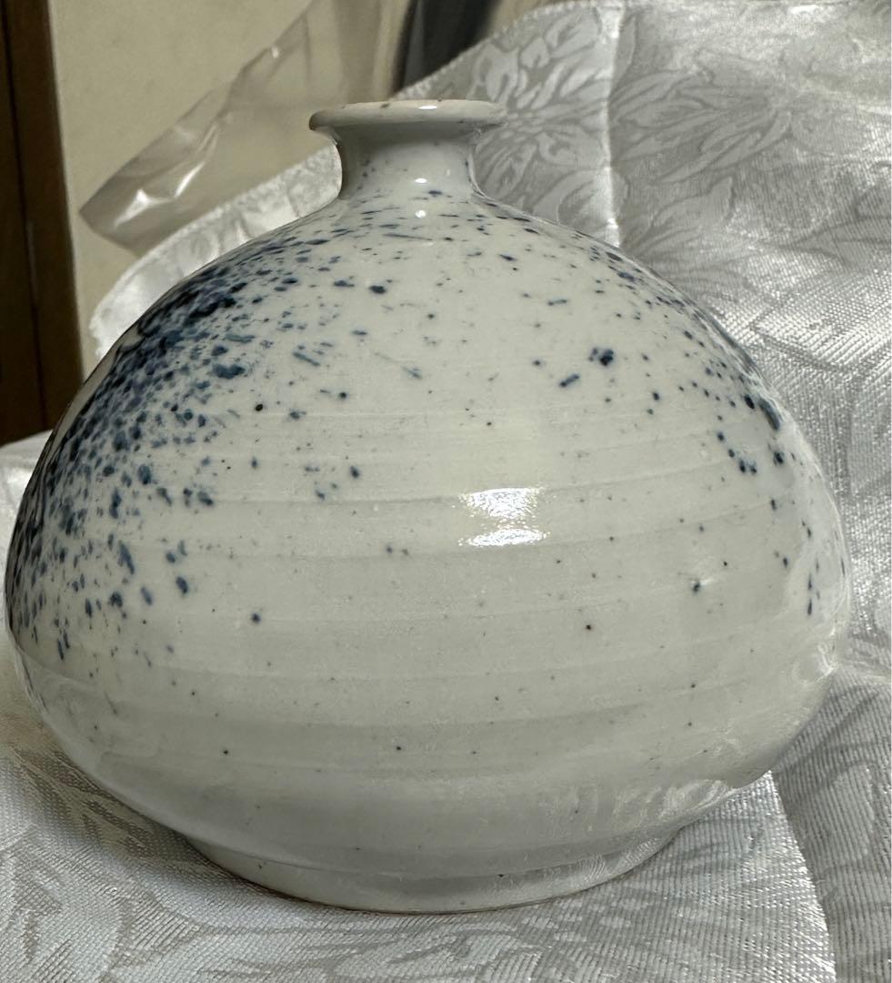 李朝　染付　陶磁器　一輪挿し