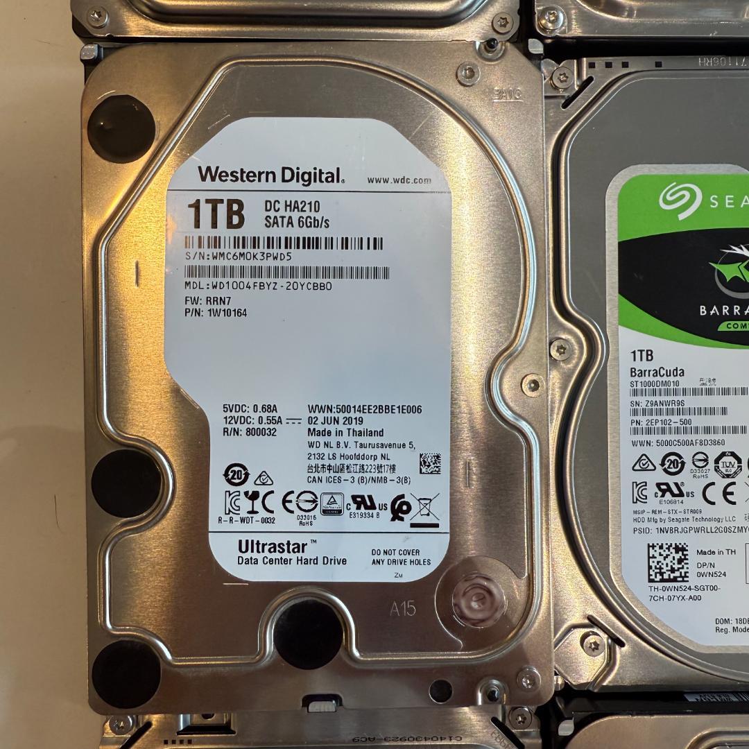 1TB 内蔵型ハードディスクドライブ 10台セット