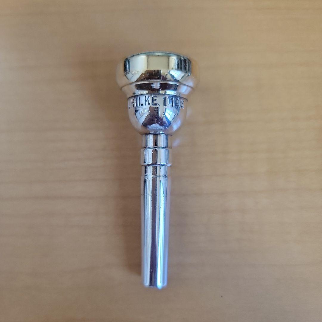 シルキー　ピッコロトランペット用マウスピース　11AX リム金メッキ