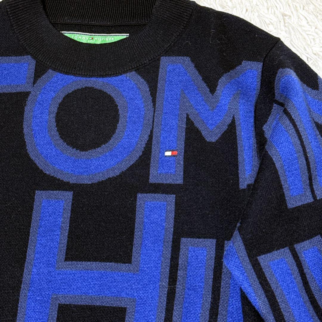 ✨完売品✨トミー ヒルフィガー ゴルフ ロゴジャカード フレアニットワンピース