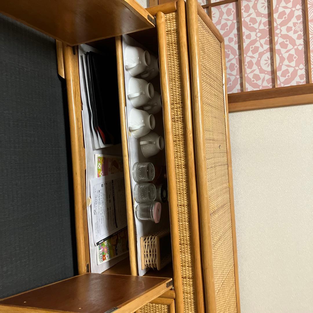 専用　ラタン収納キャビネット