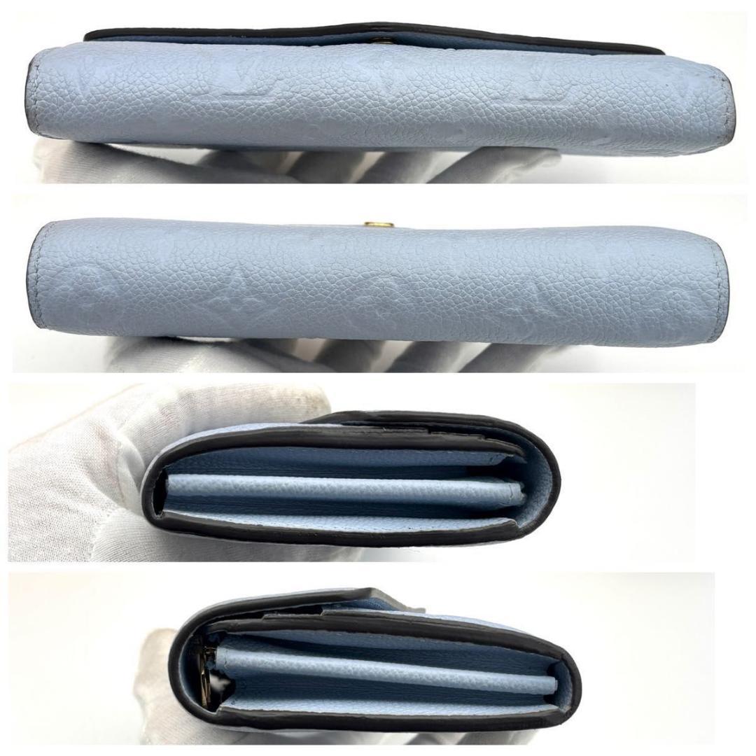 【日本限定】 ルイヴィトン アンプラント ポルトフォイユ サラ ブルー 長財布