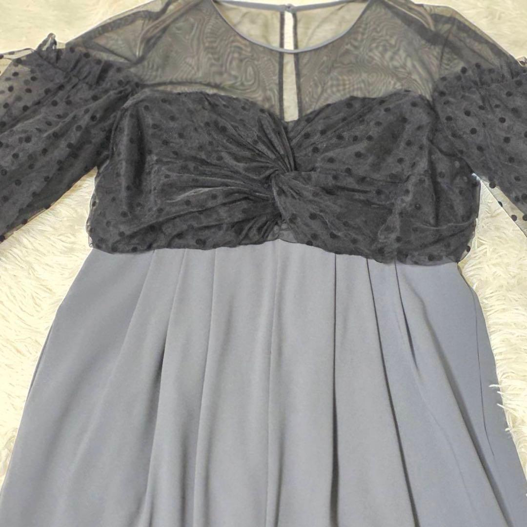 ANDRESDフロッキードットパンツドレス