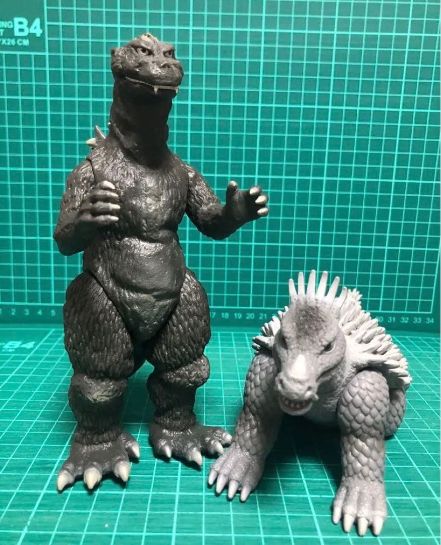 ゴジラ 1955ゴジラの逆襲★2体セット★ゴジラ50周年メモリアルボックス版