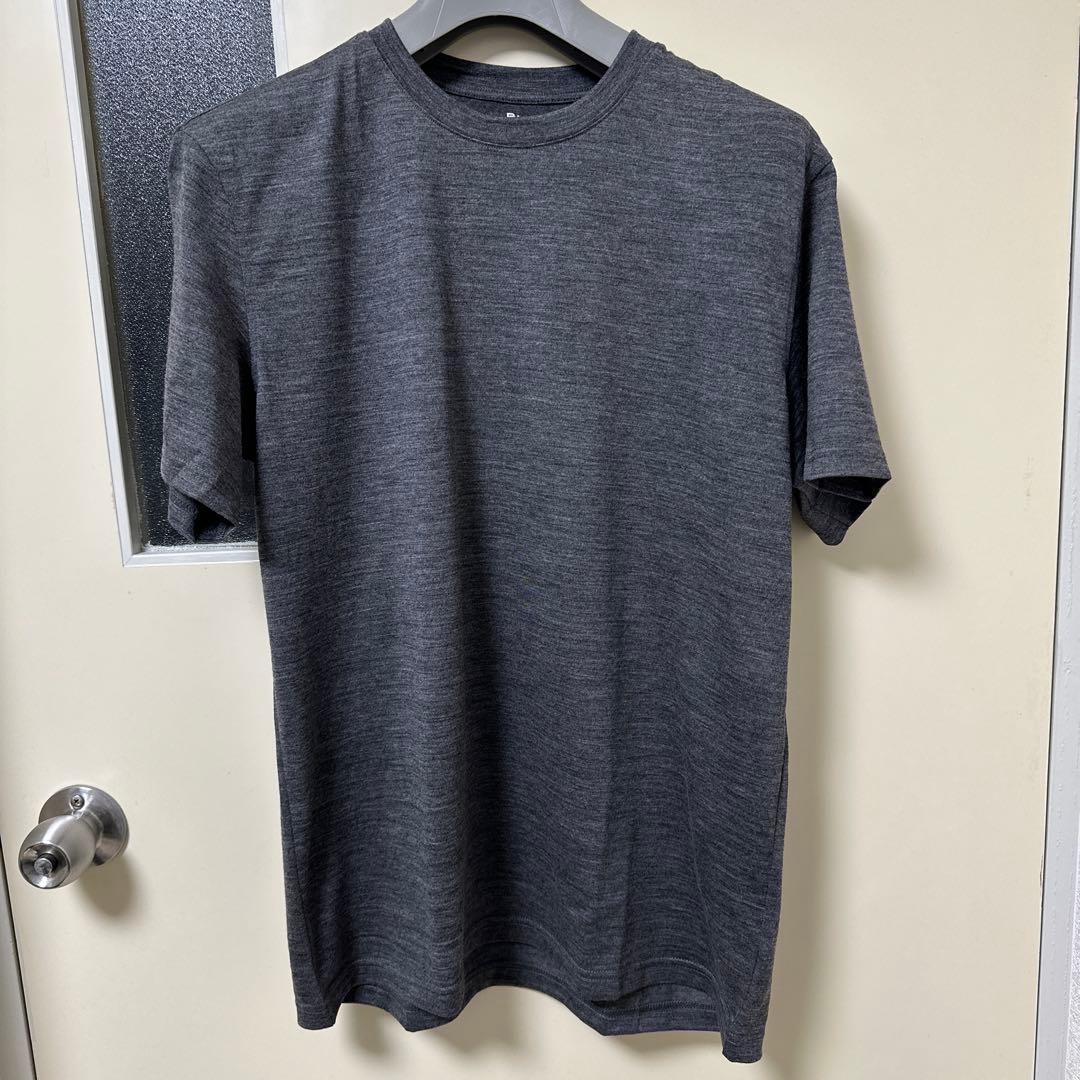 MB ハイエンド尾州ウールTシャツ　ジャストフィットモデルグレー Mサイズ