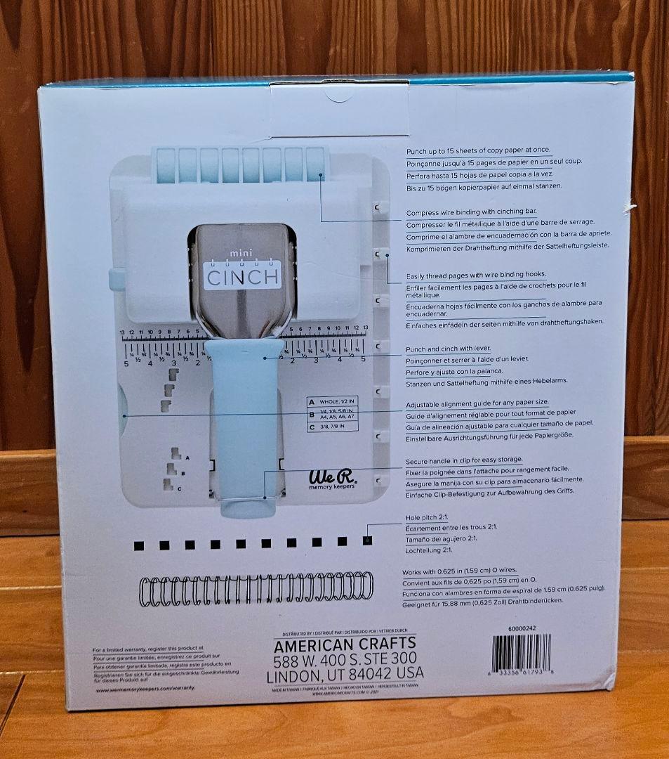 【未使用】We R Memory Keepers ミニシンチ　製本機