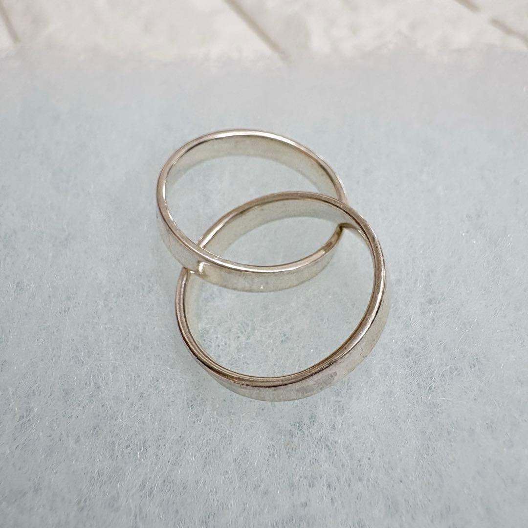 ティファニー 9号 インターロッキング リング ダブル 1837 2連 箱付き