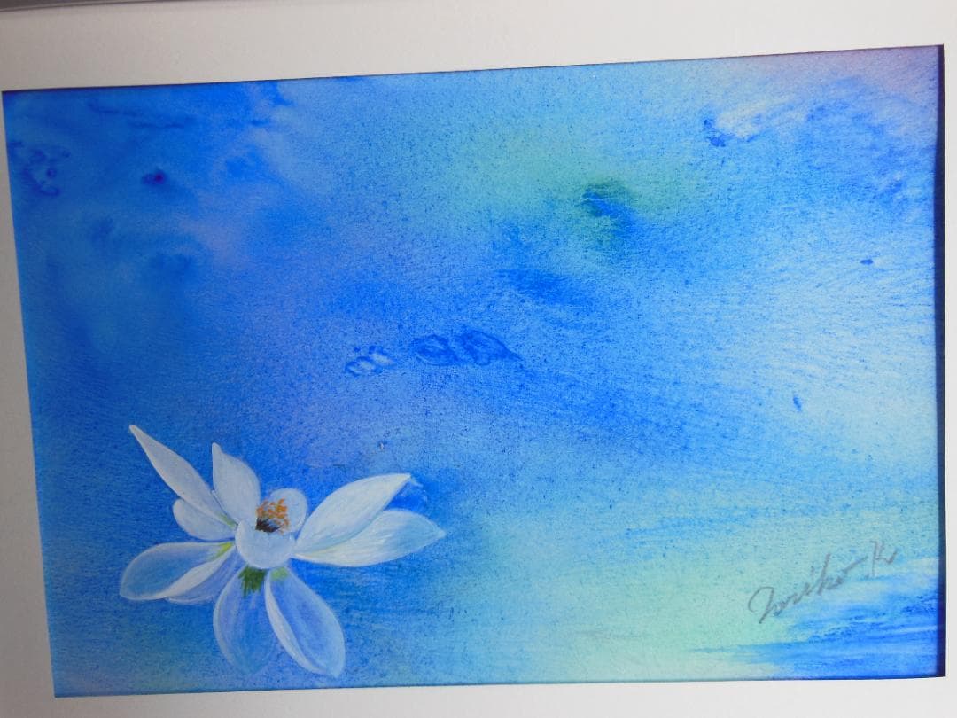 「清澄」Noriko作 ポピー 額装済み 327