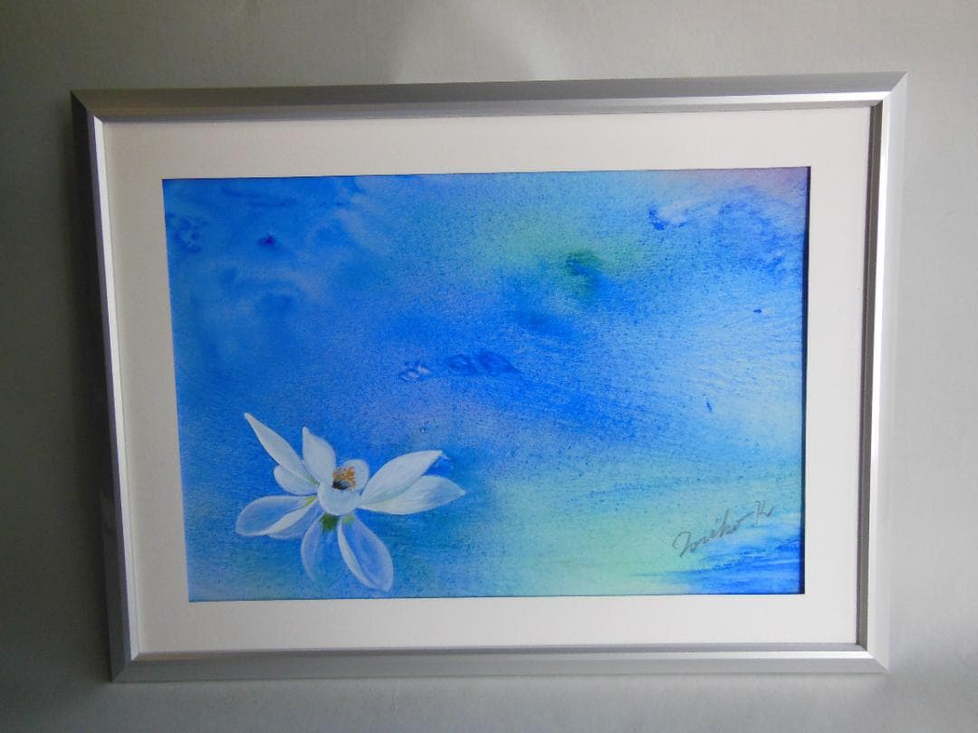 「清澄」Noriko作 ポピー 額装済み 327