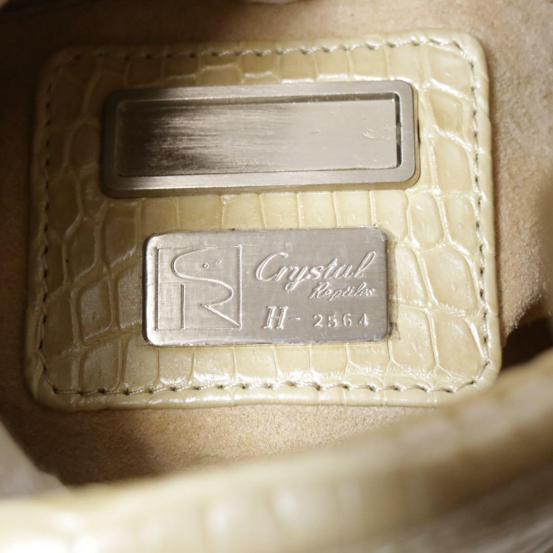 〈極美品〉Crystal Reptiles クロコダイル ショルダー JRA